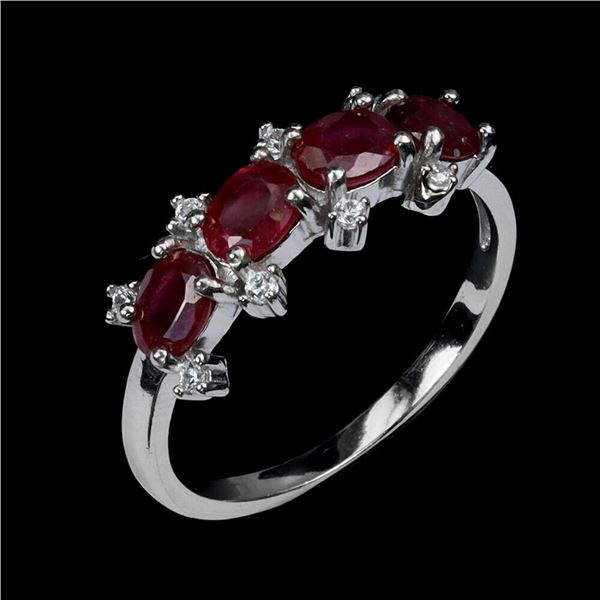 Natural Pigeon Blood Ruby Ring