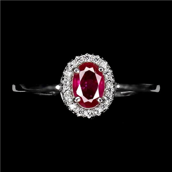 Natural Pigeon Blood Ruby Ring