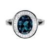 Image 1 : Natural  London Blue Topaz Ring
