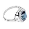 Image 2 : Natural  London Blue Topaz Ring