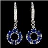 Image 1 : Natural Royal Blue Sapphire Earrings
