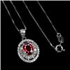 Image 1 : Natural Pigeon Blood Red Ruby Necklace