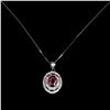 Image 2 : Natural Pigeon Blood Red Ruby Necklace