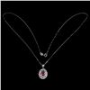 Image 3 : Natural Pigeon Blood Red Ruby Necklace