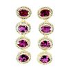 Image 1 : Natural Untreated Rhodolite Garnet Earrings