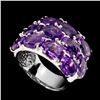 Image 1 : Natural  Purple Amethyst Ring