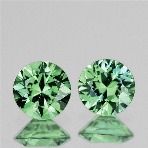 NATURAL AAA GREEN SAPPHIRE PAIR  [FLAWLESS-VVS1]