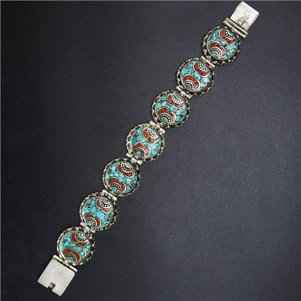 Tibet Hand Made Turquoise Bracelet