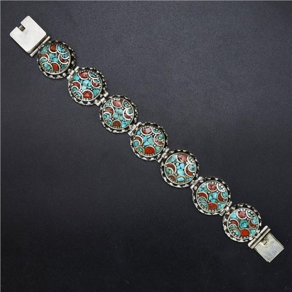 Tibet Hand Made Turquoise Bracelet