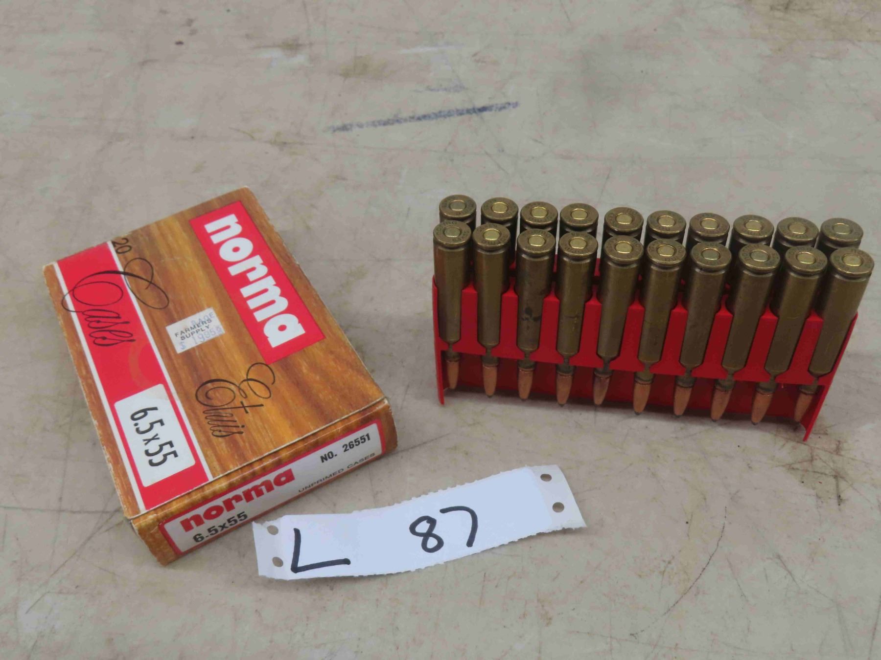 20 Rounds 6 5 X 55 Ammo MUST PROVIDE PROOF OF PAL McSherry 20 rounds 6 5 x 55 ammo must provide proof of pal mcsherry