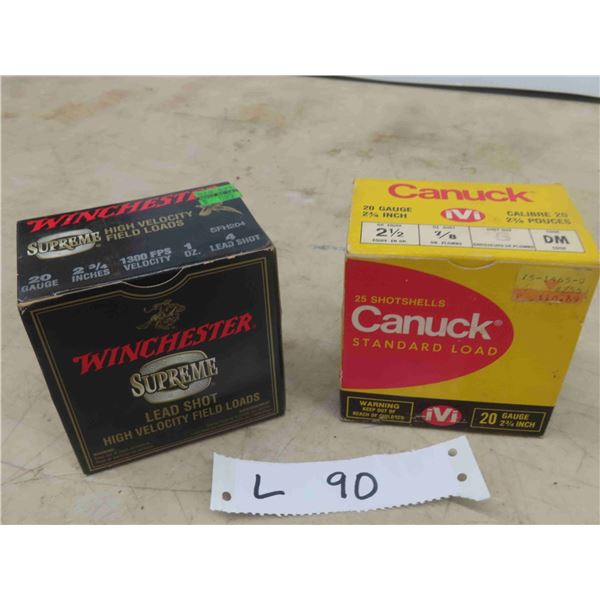 (40 Rounds) 20 Gauge 2 3/4'' Ammo  **MUST PROVIDE PROOF OF PAL 