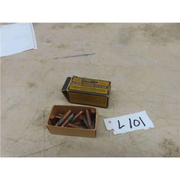 (Approx. 35 Rounds) Vintage CIL 22 Long Ammo with Box  **MUST PROVIDE PROOF
