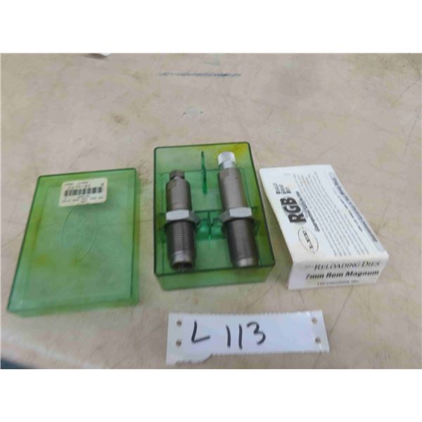 (2) Lee Reloading Dies 7mm Rem Mag
