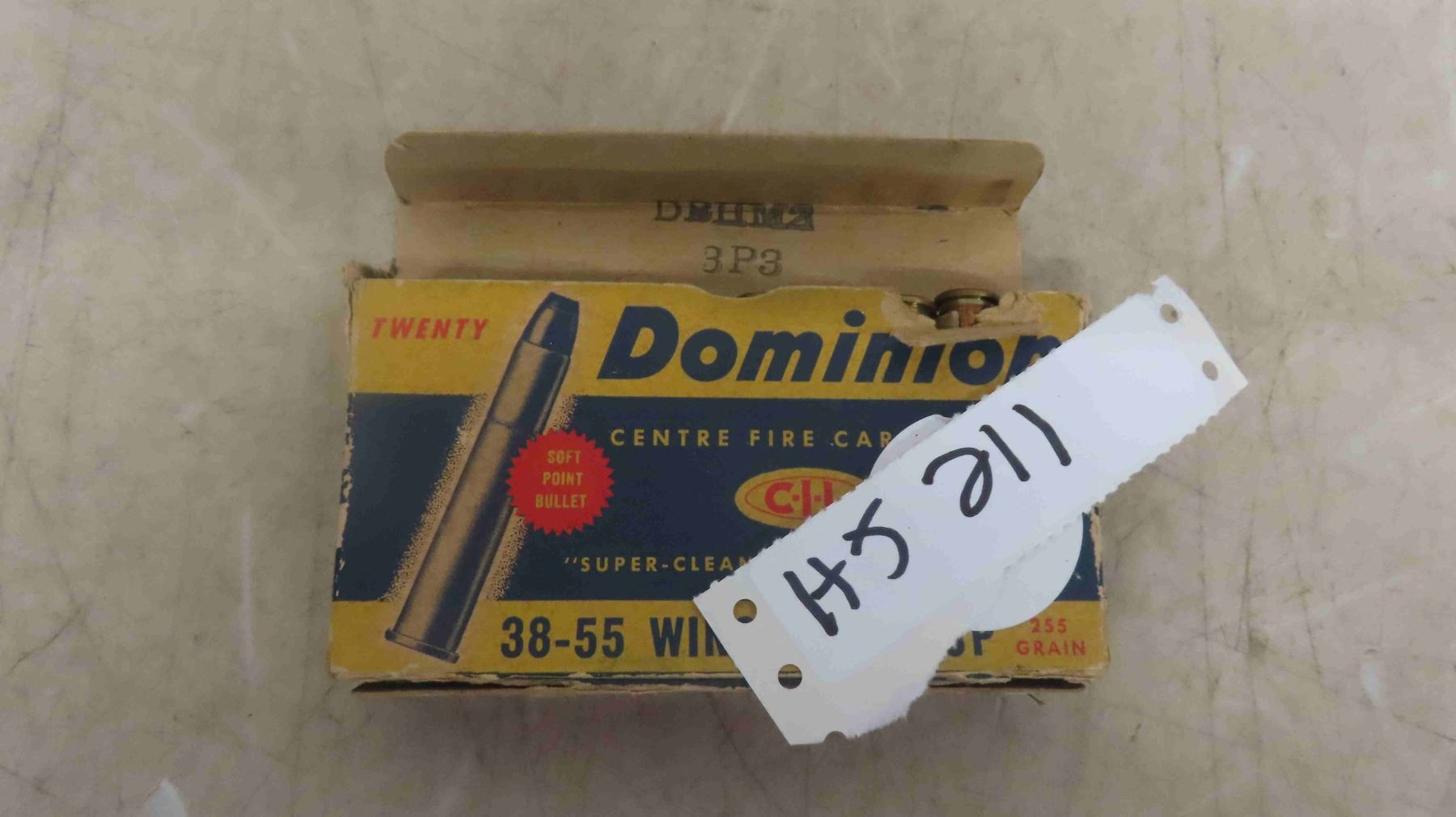(17 Rounds) Vintage Dominion 38-55 Rifle Ammo 255 Gr. **MUST