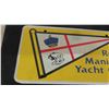 Image 2 : Vintage 'The Royal Manitoba Yacht Club' License Plate  Heavy Duty Metal Material