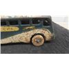 Image 2 : Antique 1939 Cast Iron Greyhound Bus 9'' Long - No Breaks to Cast Iron But Is