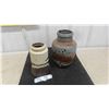 Image 1 : 2 Beautiful Mid Century Modern West Germany Vases 10'' & 8'' Both Excellent 