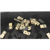 Image 2 : Large Lot of Late 1800s/Early 1900s Ebony and Bone Antique Dominos -Excellent