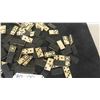 Image 3 : Large Lot of Late 1800s/Early 1900s Ebony and Bone Antique Dominos -Excellent