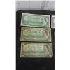 Image 2 : Canadian $1 & $2 Bills : (3) 1986 $2 Bills , (1) 1954 $2 Bill (1) 1954 $1 Bill (2) 1867-