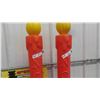 Image 3 : 2 Noel Candle Blow Molds 38'' Tall