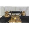 Image 2 : Brass Desk Top Rotary Phone