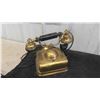 Image 4 : Brass Desk Top Rotary Phone