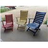 Image 1 : 3 Wooden Lawn Chairs