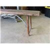 Image 2 : 2 Vintage Wood Benches 70'' x 9'' x 18 1/2''