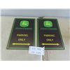 Image 1 : 2 John Deere Tin Signs 8'' x 11 3/4'' 