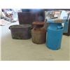 Image 1 : 2 Metal Milk Crates , Galvanized Bins 