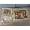 Image 2 : Egyptian Prints on Papyrus - Largest is 16'' x 12 1/2'' 