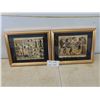 Image 1 : 2 Framed Pictures 14 1/2'' x 11 1/2'' 
