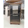 Image 1 : Stereo Stand with Glass Door on Wheels 19 1/4'' x 16'' x 36'' 