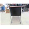 Image 2 : Metal and Wood Students Desk on Wheels 36'' x 18'' x 26 1/2'' 