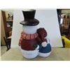 Image 2 : Chalkware Snowman Couple 29'' Tall