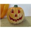 Image 2 : Halloween Decorations : Jack-o-Lantern 8 1/2'' Tall , Wall Mount Pumpkin