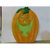 Image 8 : Halloween Decorations : Jack-o-Lantern 8 1/2'' Tall , Wall Mount Pumpkin