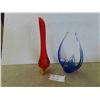 Image 1 : MCM Swung Glass Vase 15 1/2'' Tall , Altaglass Art Glass 12'' Tall
