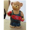 Image 3 : (2) 1997 Plastic Christmas Decorations - Noel Bear and Santa 10'' 