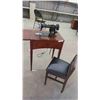 Image 2 : Singer Cabinet Electric Sewing Machine with Stool