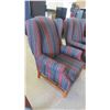 Image 2 : 2 Modern Comfy Wing Back Style Living Room Arm Chairs 