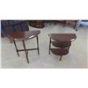 Image 1 : (2) Half Moon Stands (1) 3 Tier 22'' x 22'' x 11'' (1) 25'' x 24'' x 12''