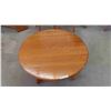 Image 2 : Oak Pedestal Coffee Table 18'' x 38'' 