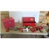 Image 1 : 2 Metal Tool Boxes with Some Hardware and Odds Tools: Screw Bits