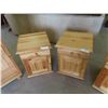 Image 8 : 5pce Pine Furniture Set : Dresser 30'' x 32'' x 15'' , Open Book Shelf 68'' x 