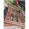 Image 2 : 18 Sections of Scaffolding with Brackets & Casters 