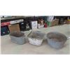 Image 1 : 3 Galvanized Tubs & Boiler 