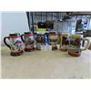 Image 1 : (6) 1990 Budweiser Mugs