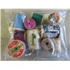 Image 2 : 70 Vintage Wood Spools with Thread 